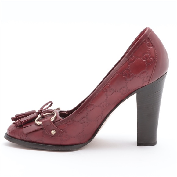 GUCCI Tassel Loafer Pumps Red Size 36.5 US - Picture 6 of 14